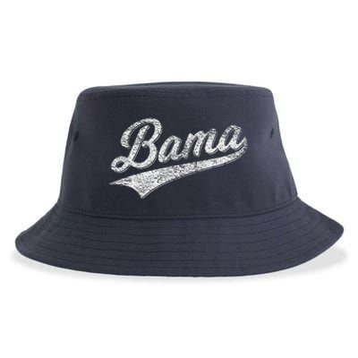 Bama Alabama Varsity Script Classic Sports Jersey Style Sustainable Bucket Hat