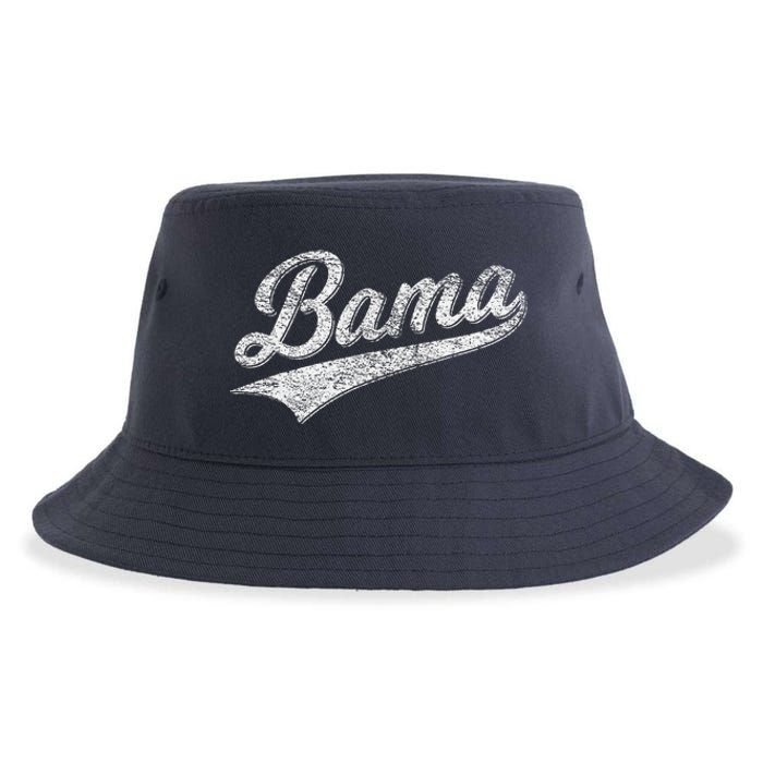 Bama Alabama Varsity Script Classic Sports Jersey Style Sustainable Bucket Hat