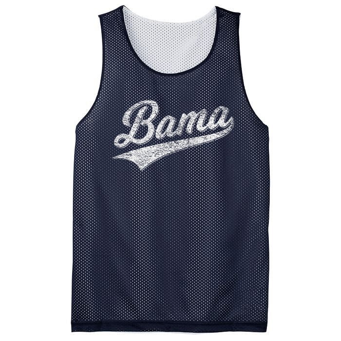 Bama Alabama Varsity Script Classic Sports Jersey Style Mesh Reversible Basketball Jersey Tank