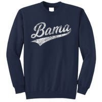 Bama Alabama Varsity Script Classic Sports Jersey Style Tall Sweatshirt