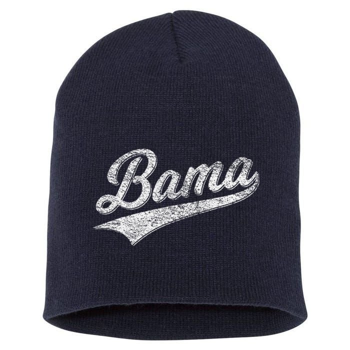 Bama Alabama Varsity Script Classic Sports Jersey Style Short Acrylic Beanie