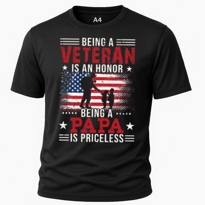 Being A Veteran Is An Honor Being Papa Is Priceless Performance Shirt