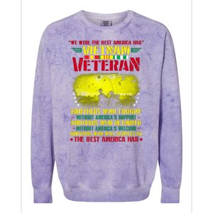 Best America Viet Nam Veteran Colorblast Crewneck Sweatshirt