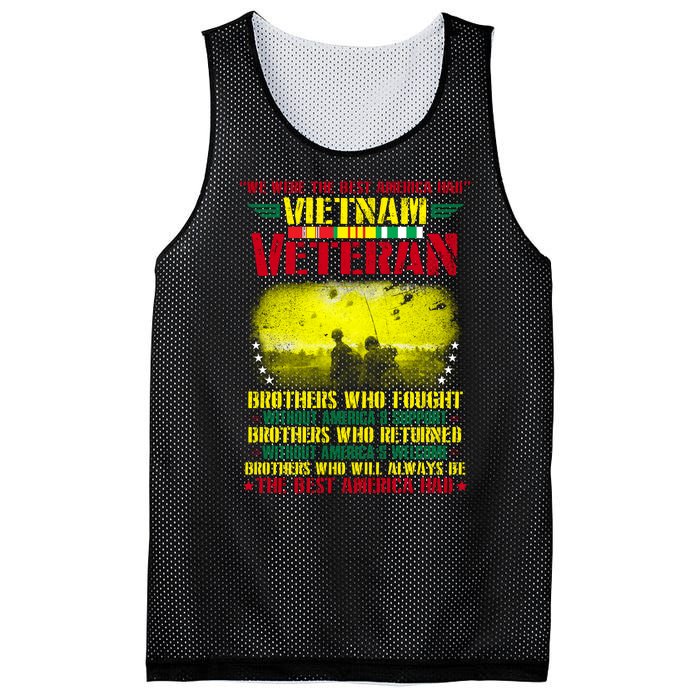 Best America Viet Nam Veteran Mesh Reversible Basketball Jersey Tank