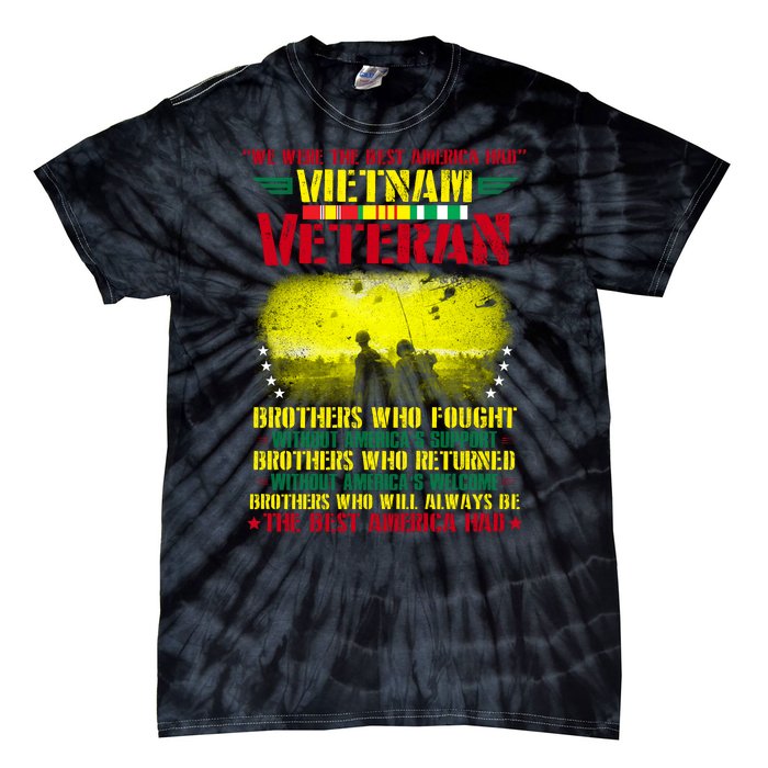 Best America Viet Nam Veteran Tie-Dye T-Shirt