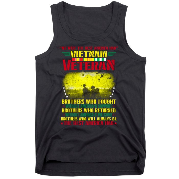 Best America Viet Nam Veteran Tank Top