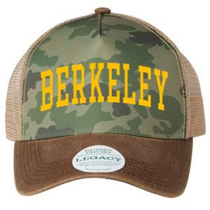 Berkeley Arched Varsity Text Yellow Berkeley Legacy Tie Dye Trucker Hat