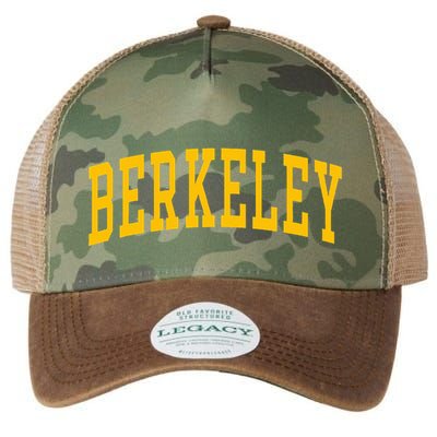 Berkeley Arched Varsity Text Yellow Berkeley Legacy Tie Dye Trucker Hat