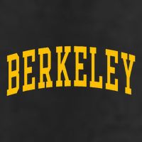 Berkeley Arched Varsity Text Yellow Berkeley 7 Panel Mesh Trucker Snapback Hat
