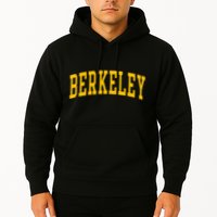 Berkeley Arched Varsity Text Yellow Berkeley Hoodie