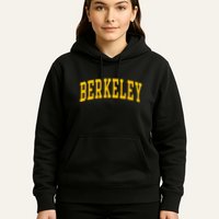 Berkeley Arched Varsity Text Yellow Berkeley Hoodie