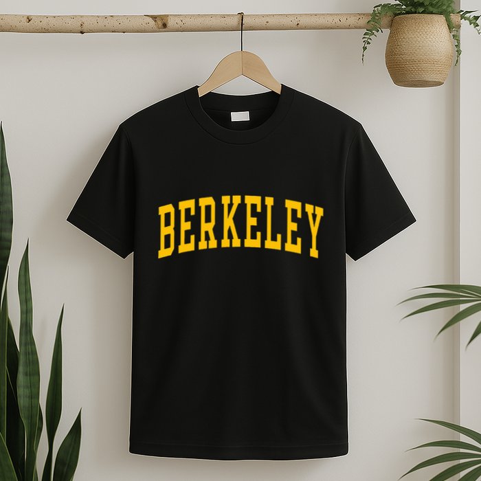 Berkeley Arched Varsity Text Yellow Berkeley T-Shirt