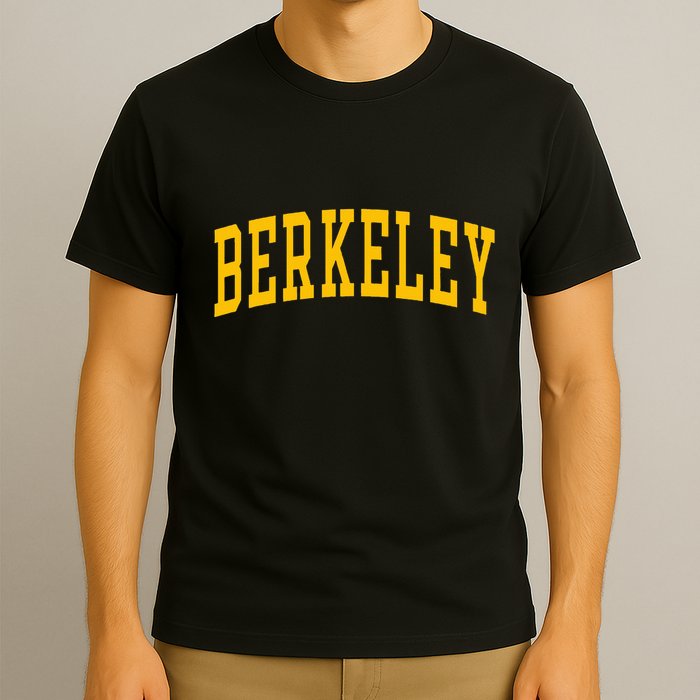 Berkeley Arched Varsity Text Yellow Berkeley T-Shirt