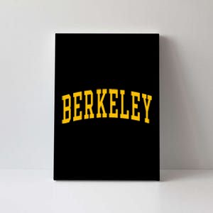 Berkeley Arched Varsity Text Yellow Berkeley Canvas