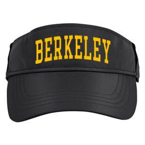 Berkeley Arched Varsity Text Yellow Berkeley Adult Drive Performance Visor