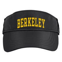 Berkeley Arched Varsity Text Yellow Berkeley Adult Drive Performance Visor
