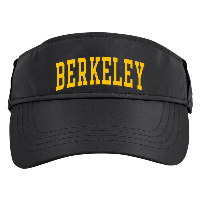 Berkeley Arched Varsity Text Yellow Berkeley Adult Drive Performance Visor
