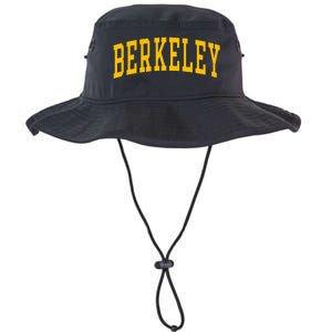 Berkeley Arched Varsity Text Yellow Berkeley Legacy Cool Fit Booney Bucket Hat