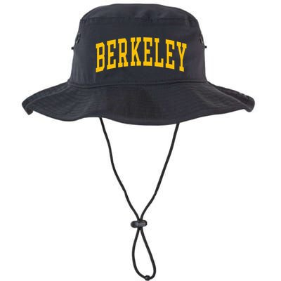 Berkeley Arched Varsity Text Yellow Berkeley Bucket Hat