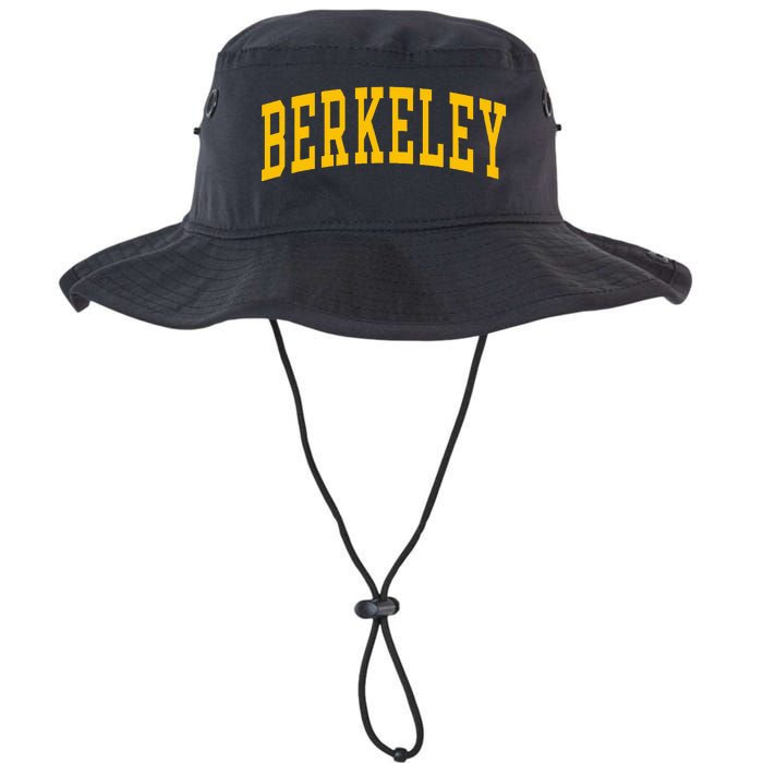 Berkeley Arched Varsity Text Yellow Berkeley Legacy Cool Fit Booney Bucket Hat