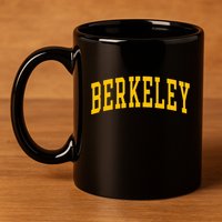 Berkeley Arched Varsity Text Yellow Berkeley 11oz C Handle Ceramic Mug