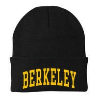 Berkeley Arched Varsity Text Yellow Berkeley Beanie