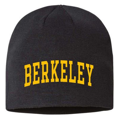 Berkeley Arched Varsity Text Yellow Berkeley Sustainable Beanie