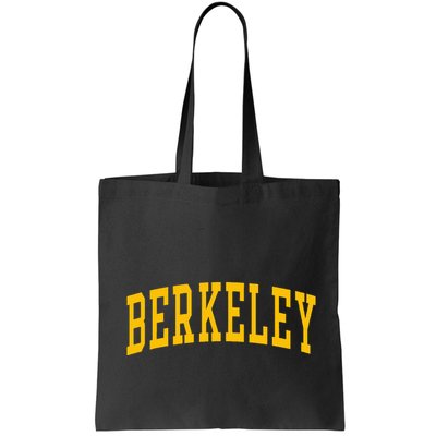 Berkeley Arched Varsity Text Yellow Berkeley Bag