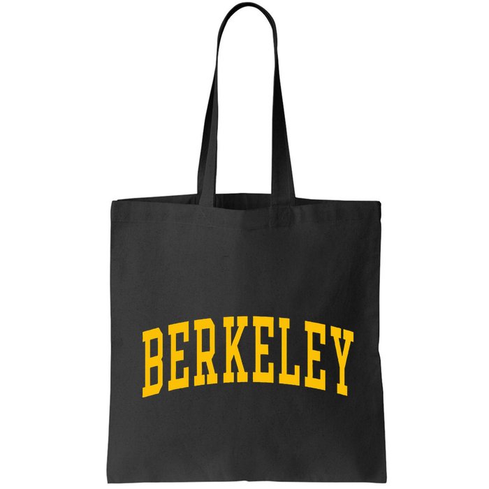 Berkeley Arched Varsity Text Yellow Berkeley Bag