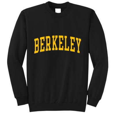 Berkeley Arched Varsity Text Yellow Berkeley Tall Sweatshirt