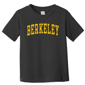 Berkeley Arched Varsity Text Yellow Berkeley Toddler T-Shirt