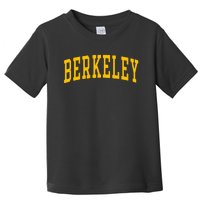 Berkeley Arched Varsity Text Yellow Berkeley Toddler T-Shirt