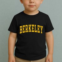 Berkeley Arched Varsity Text Yellow Berkeley Toddler T-Shirt