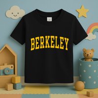 Berkeley Arched Varsity Text Yellow Berkeley Toddler T-Shirt
