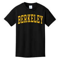 Berkeley Arched Varsity Text Yellow Berkeley Kids T-Shirt