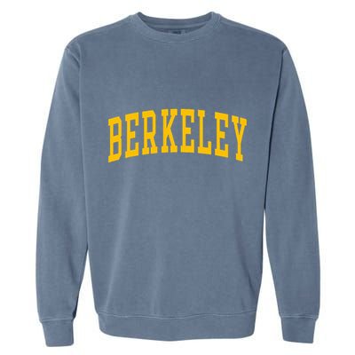 Berkeley Arched Varsity Text Yellow Berkeley Garment-Dyed Sweatshirt