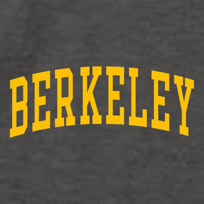Berkeley Arched Varsity Text Yellow Berkeley Vector Backpack