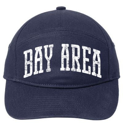 Bay Area Vintage Cool Gift 7-Panel Snapback Hat