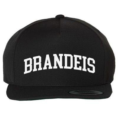 Brandeis Arch Vintage Retro College Athletic Sports Wool Snapback Cap