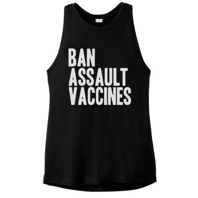 Ban Assault Vaccines Ladies PosiCharge Tri-Blend Wicking Tank