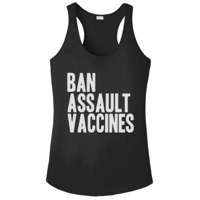 Ban Assault Vaccines Ladies PosiCharge Competitor Racerback Tank