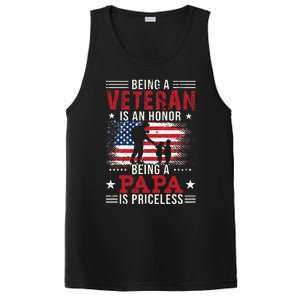 Being A Veteran Is An Honor Being Papa Is Priceless PosiCharge Competitor Tank