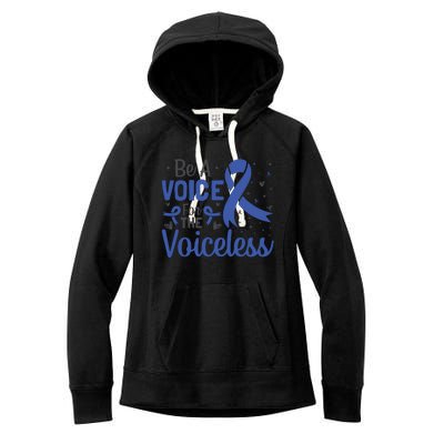 Be A Voice For The Voiceless Child Abuse Awareness National Women's Fleece Hoodie