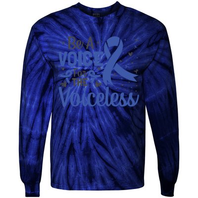 Be A Voice For The Voiceless Child Abuse Awareness National Tie-Dye Long Sleeve Shirt