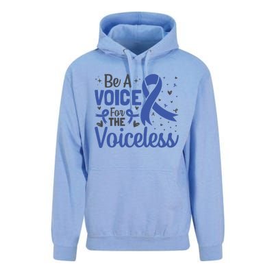 Be A Voice For The Voiceless Child Abuse Awareness National Unisex Surf Hoodie