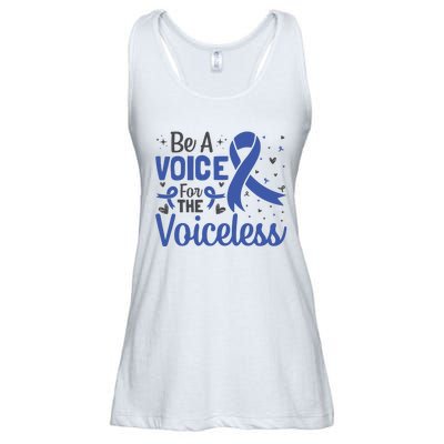 Be A Voice For The Voiceless Child Abuse Awareness National Ladies Essential Flowy Tank