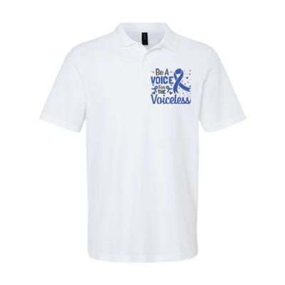 Be A Voice For The Voiceless Child Abuse Awareness National Softstyle Adult Sport Polo