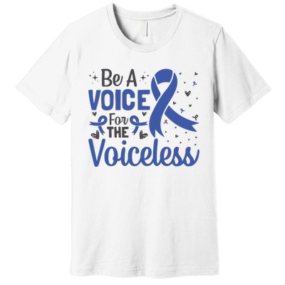 Be A Voice For The Voiceless Child Abuse Awareness National Premium T-Shirt