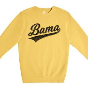 Bama Alabama Varsity Script Classic Sports Jersey Style Premium Crewneck Sweatshirt