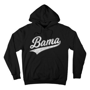 Bama Alabama Varsity Script Classic Sports Jersey Style Hoodie